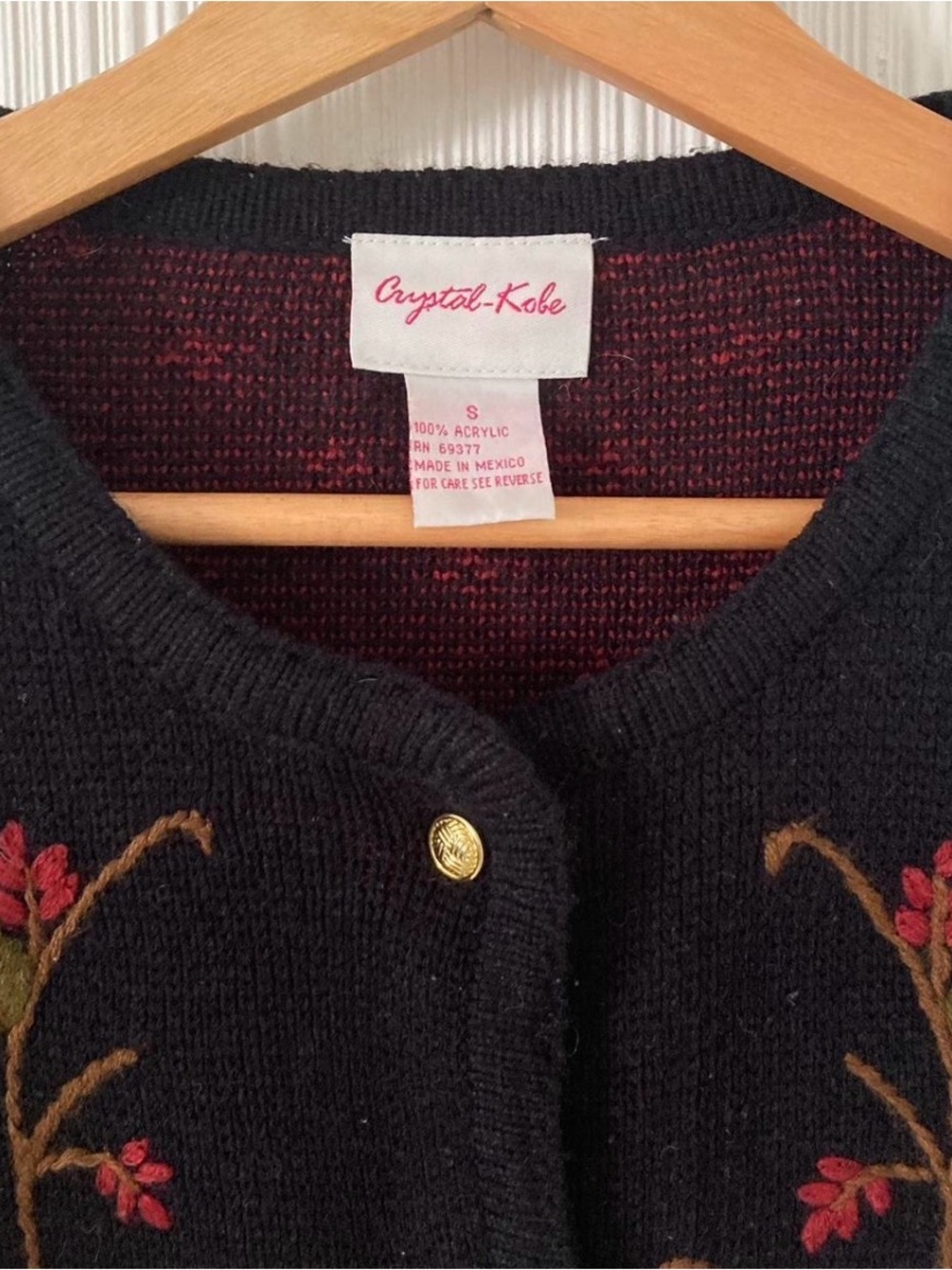 Vintage Crystal-Kobe Autumn Cardigan - Picture 2 of 4